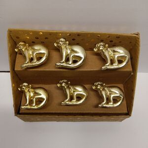Casa Decor Home Design Concepts Set Of 6 Golden Monkey Drawer Knobs